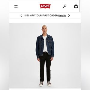 512™ SLIM TAPER LEVI’S® FLEX MEN'S JEANS Black W32 L32